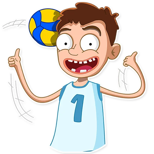 Стикерпак George Volleyball для Telegram — скачать