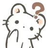 🤔 Эмодзи «Снежок #cute #animals #emoji» для Telegram