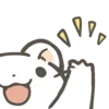 👋 Эмодзи «Снежок #cute #animals #emoji» для Telegram