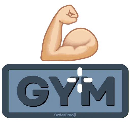 💪 Эмодзи «GYM» для Telegram