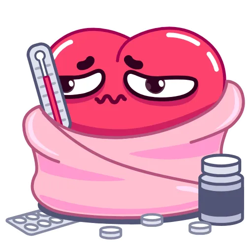 🤒 Эмодзи «Heart» для Telegram