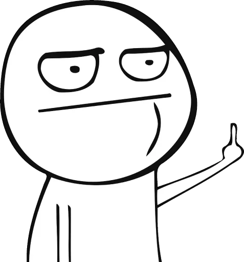 🖕 Стикер «Hahaha, classic» для Telegram