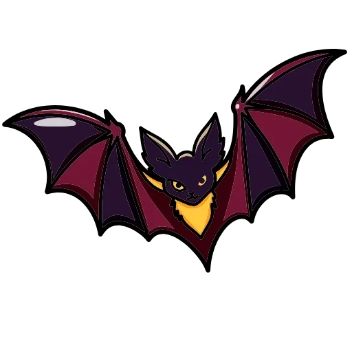 🦇 Эмодзи «Бордовые» для Telegram