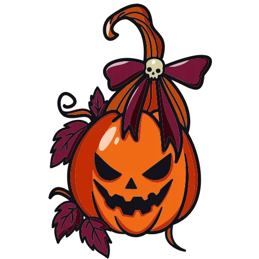 🎃 Эмодзи «Бордовые» для Telegram