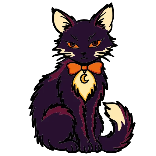 🐱 Эмодзи «Бордовые» для Telegram