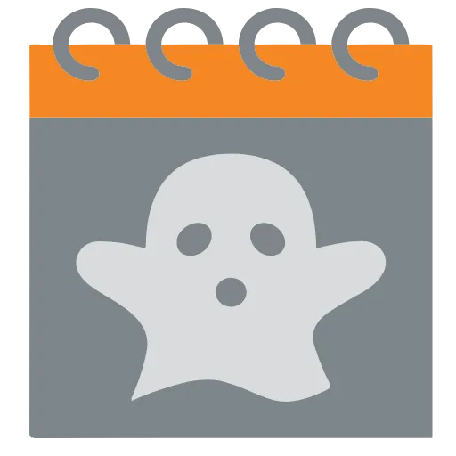 📅 Эмодзи «Хэллоуин - иконки и буквы» для Telegram