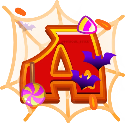 🔤 Эмодзи «Halloween ABC» для Telegram