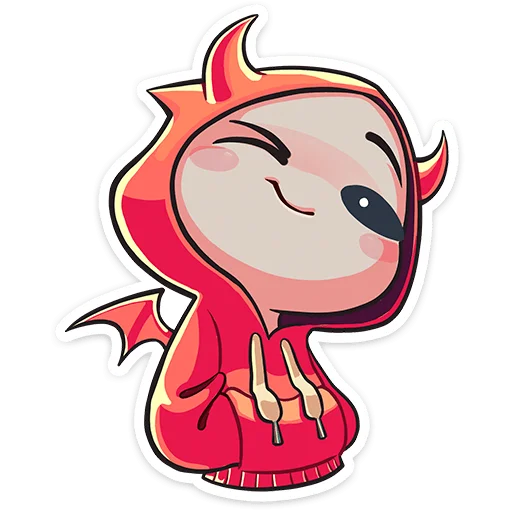 😈 Стикер «Нимб и Рожки» для Telegram