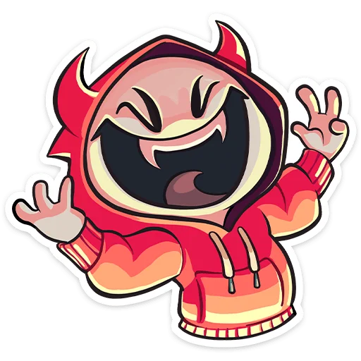 😀 Стикер «Нимб и Рожки» для Telegram