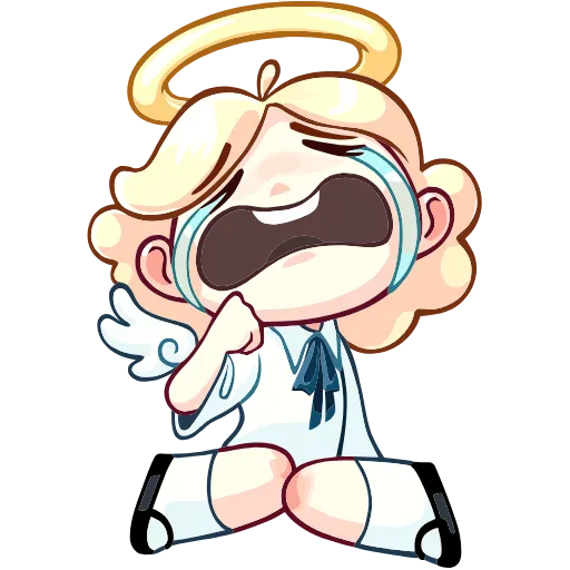 😭 Эмодзи «Нимб и Рожки» для Telegram