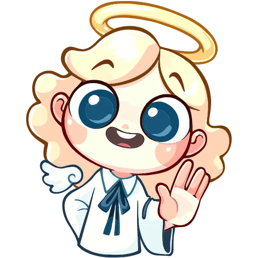 Эмодзи Нимб и Рожки для Telegram — скачать