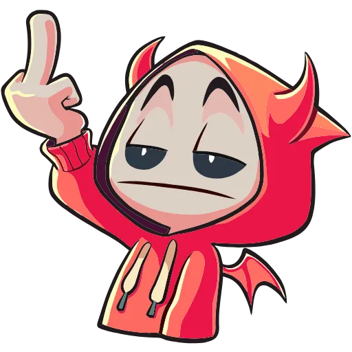 🖕 Эмодзи «Нимб и Рожки» для Telegram