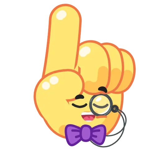 ☝️ Стикер «Hands for Friends» для Telegram