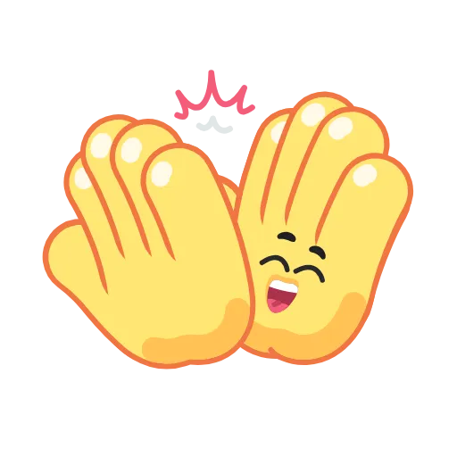 👏 Стикер «Hands for Friends» для Telegram