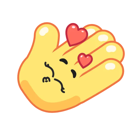 😘 Стикер «Hands for Friends» для Telegram