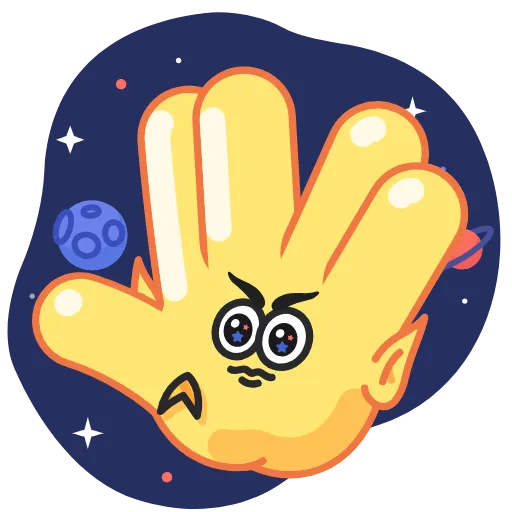 🖖 Стикер «Hands for Friends» для Telegram
