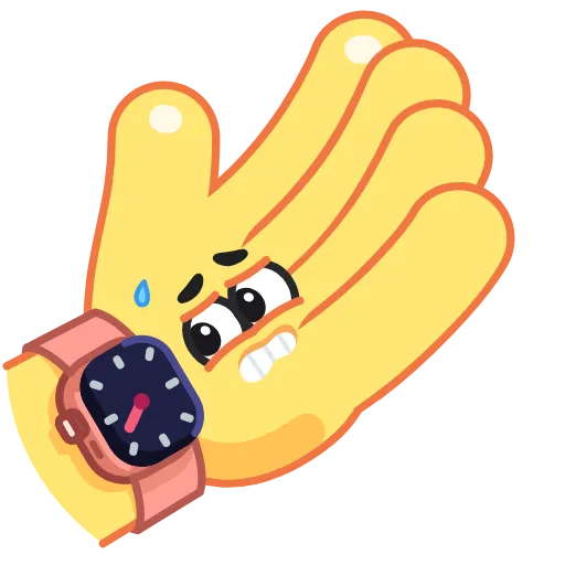 ⏰ Стикер «Hands for Friends» для Telegram