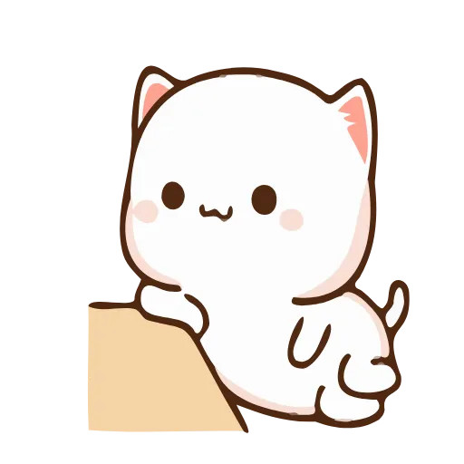 😐 Стикер «Cute cat» для Telegram