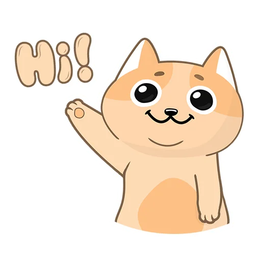 Стикерпак Happy Сat для Telegram — скачать