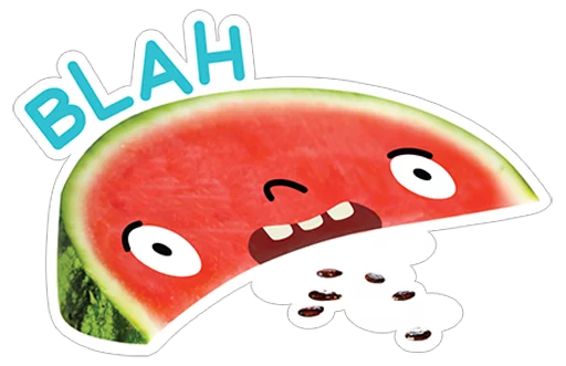 😧 Стикер «watermelon» для Telegram