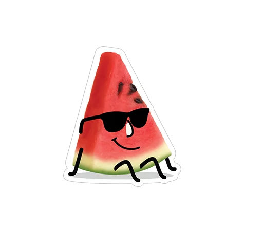 Стикерпак watermelon для Telegram — скачать