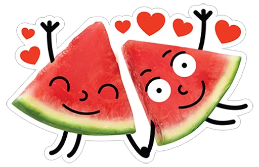 ❤ Стикер «watermelon» для Telegram