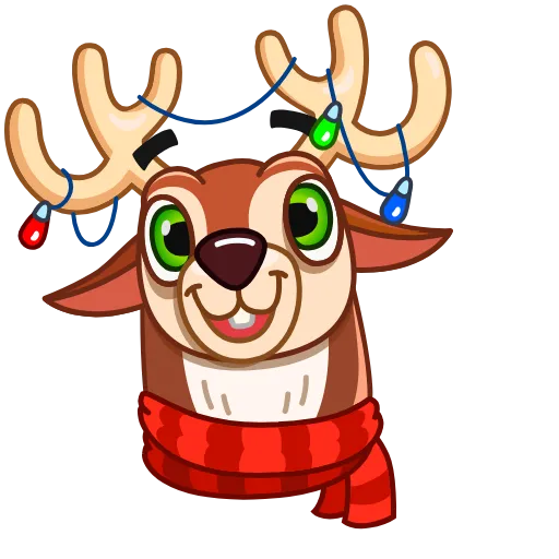🥳 Стикер «Happy New Deer» для Telegram
