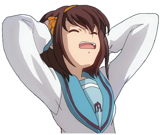 🤯 Стикер «Haruhi Suzumiya» для Telegram