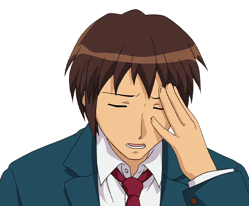 😩 Стикер «Haruhi Suzumiya» для Telegram