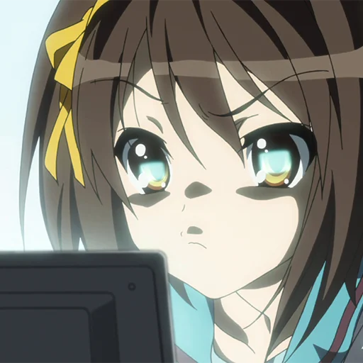 😶 Стикер «Haruhi Suzumiya» для Telegram