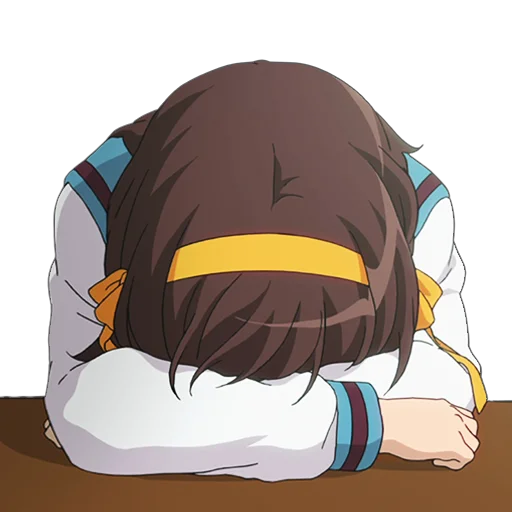😞 Стикер «Haruhi Suzumiya» для Telegram