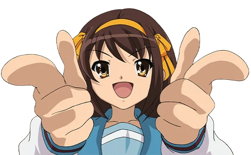 🙌 Стикер «Haruhi Suzumiya» для Telegram