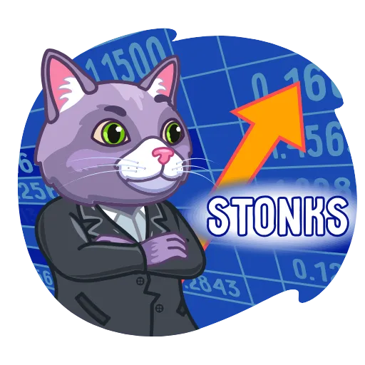📈 Стикер «hash cats» для Telegram