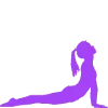 🧘‍♀️ Эмодзи «‍ Йога - фиолетовые эмодзи и иконки» для Telegram