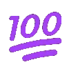 💯 Эмодзи «‍ Йога - фиолетовые эмодзи и иконки» для Telegram