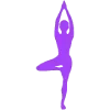 🧘‍♀️ Эмодзи «‍ Йога - фиолетовые эмодзи и иконки» для Telegram
