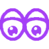 👀 Эмодзи «‍ Йога - фиолетовые эмодзи и иконки» для Telegram