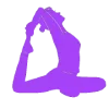 🧘‍♀️ Эмодзи «‍ Йога - фиолетовые эмодзи и иконки» для Telegram