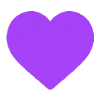 ❤️ Эмодзи «‍ Йога - фиолетовые эмодзи и иконки» для Telegram