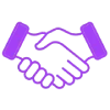 🤝 Эмодзи «‍ Йога - фиолетовые эмодзи и иконки» для Telegram