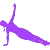 🧘‍♂️ Эмодзи «‍ Йога - фиолетовые эмодзи и иконки» для Telegram