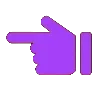 👈 Эмодзи «‍ Йога - фиолетовые эмодзи и иконки» для Telegram