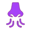 👃 Эмодзи «‍ Йога - фиолетовые эмодзи и иконки» для Telegram