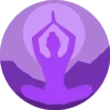 🧘 Эмодзи «‍ Йога - фиолетовые эмодзи и иконки» для Telegram