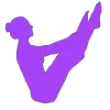 🧘 Эмодзи «‍ Йога - фиолетовые эмодзи и иконки» для Telegram