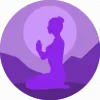 🧘‍♀️ Эмодзи «‍ Йога - фиолетовые эмодзи и иконки» для Telegram