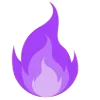 🔥 Эмодзи «‍ Йога - фиолетовые эмодзи и иконки» для Telegram