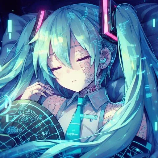 😴 Стикер «hatsune miku random» для Telegram