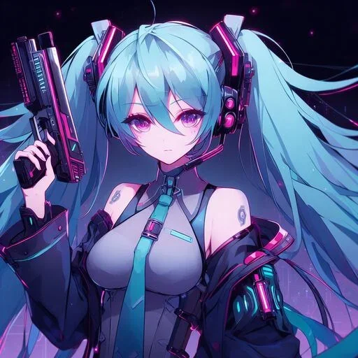 🔫 Стикер «hatsune miku random» для Telegram