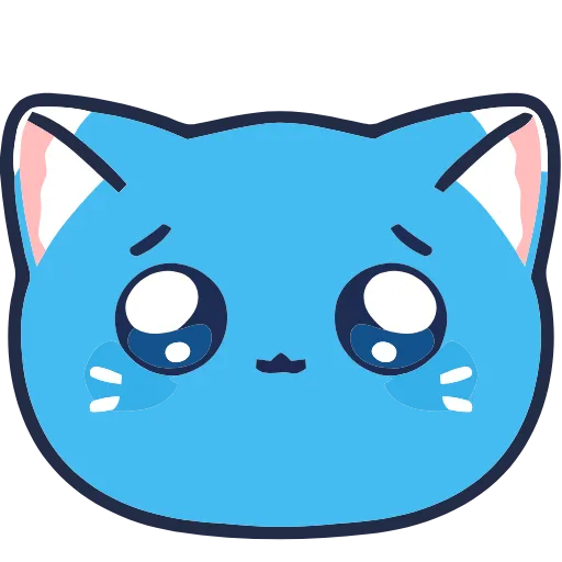 🐱 Эмодзи «All Blue» для Telegram
